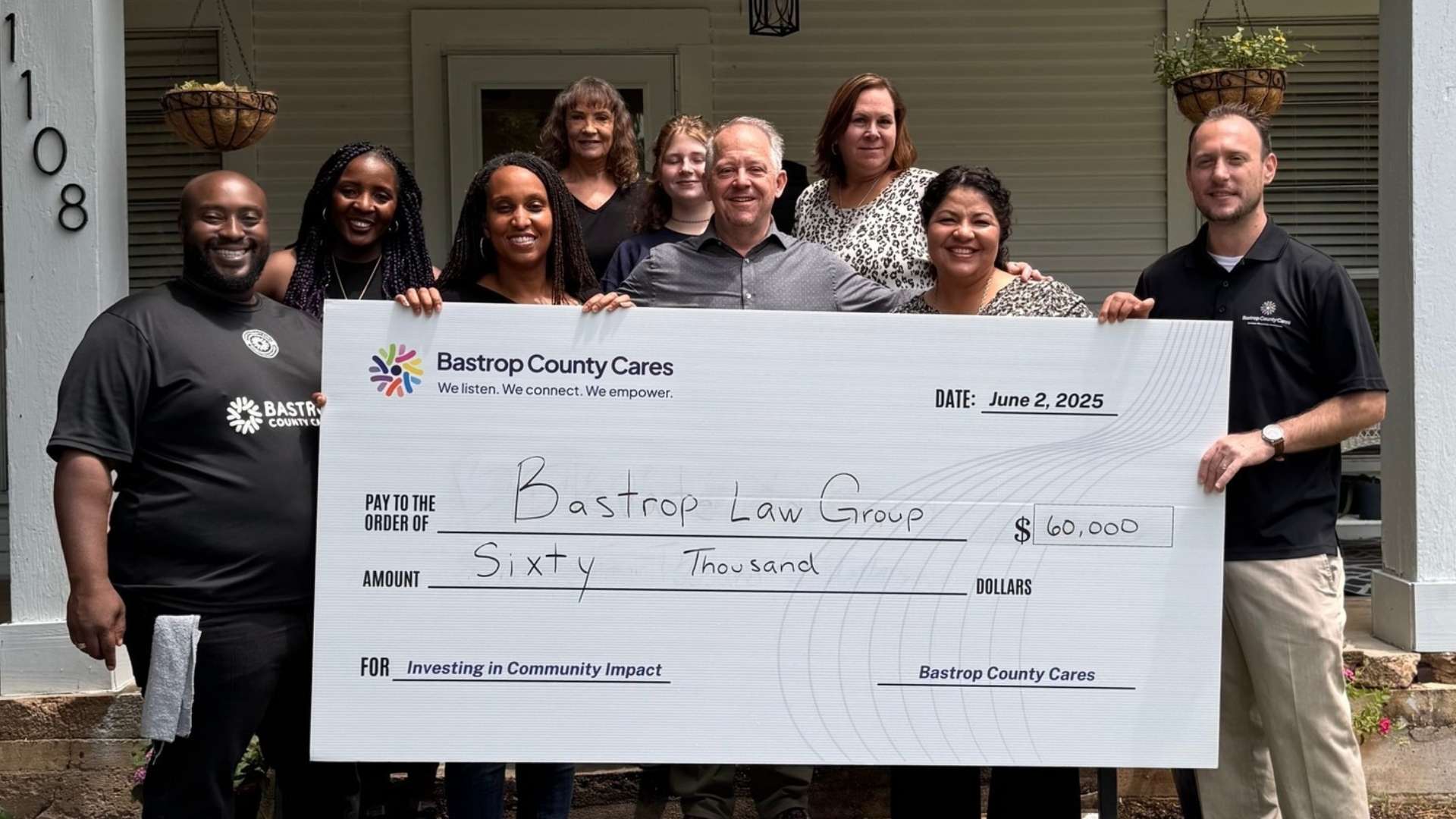 BCC Team and Bastrop Law Group Grant Recipient 