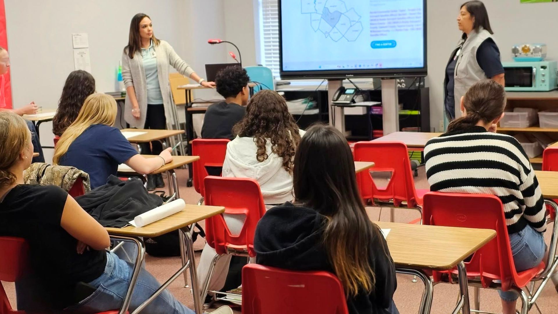 Students participate in a Bastrop County Cares Economic Stability workshop focused on career readiness, financial literacy, and building pathways to future success.