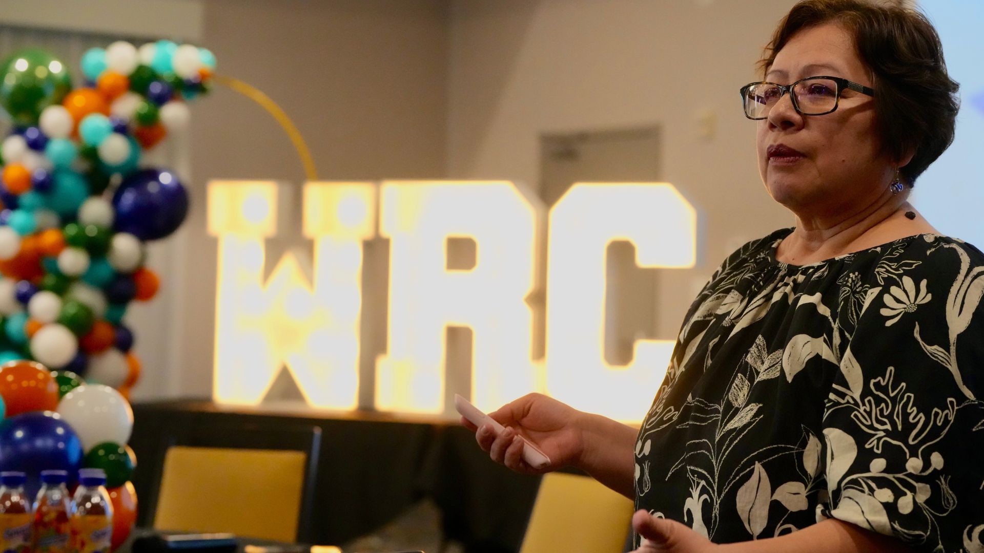 Dr. Clarena Larrotta of Texas State University presents "Storytelling for Community Impact" during the 2026 Well-Being in Rural Communities Meeting hosted by Bastrop County Cares.